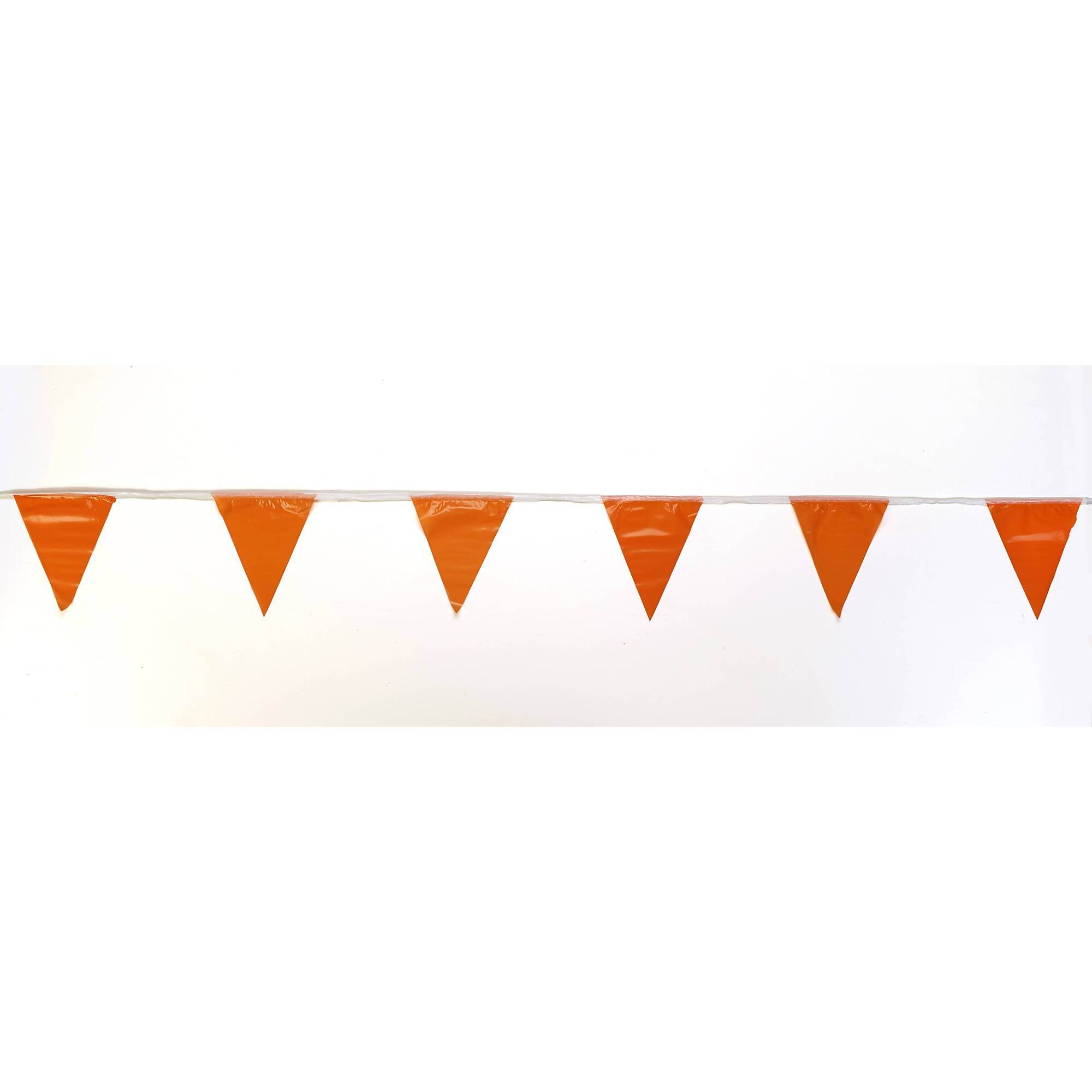 Mutual Industries 14991-45-0 60’ Orange Pennant Flags 10/Box